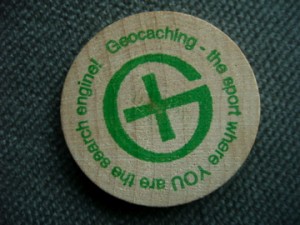 Cool Wood GeoCoin Wooden Nickel Geocoins