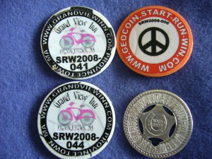 Start-Run-Win geocoins, second set